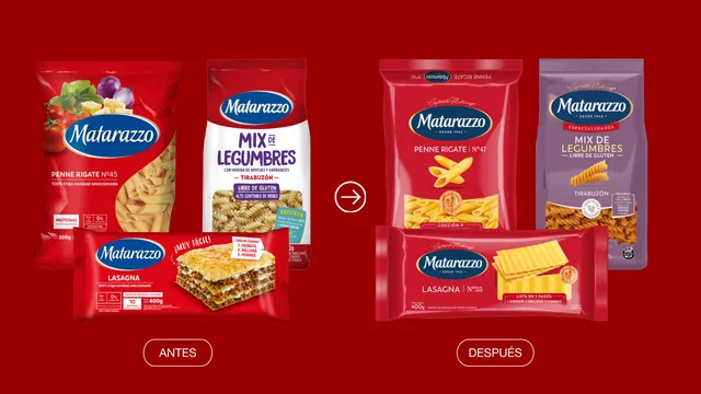 Matarazzo: lámina con los rótulos ANTES / DESPUÉS